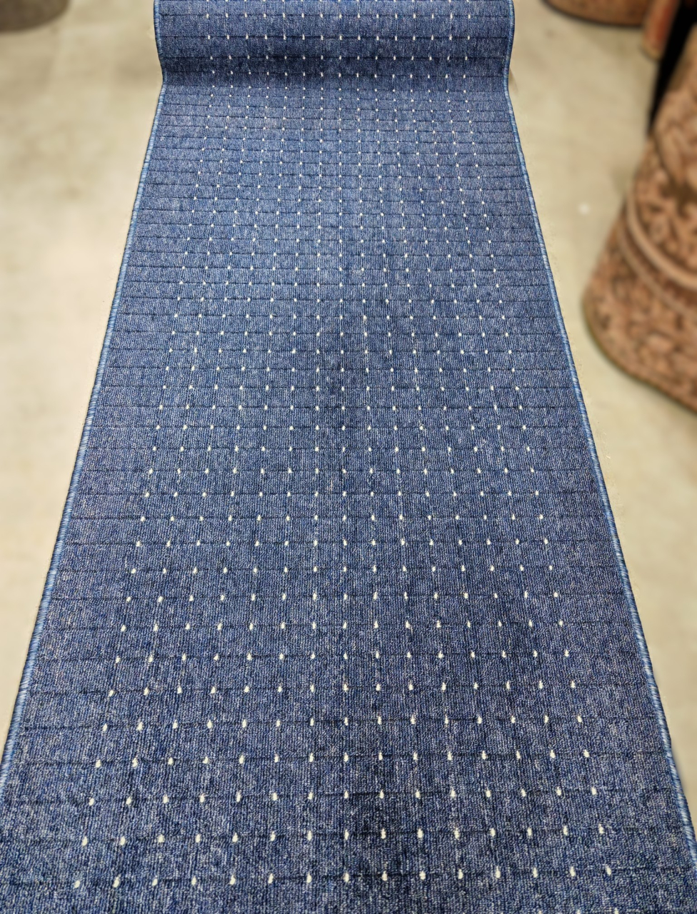 Traversa Antiderapanta, Stanford Albastru , Latime 80 cm, Diverse Lungimi [4]