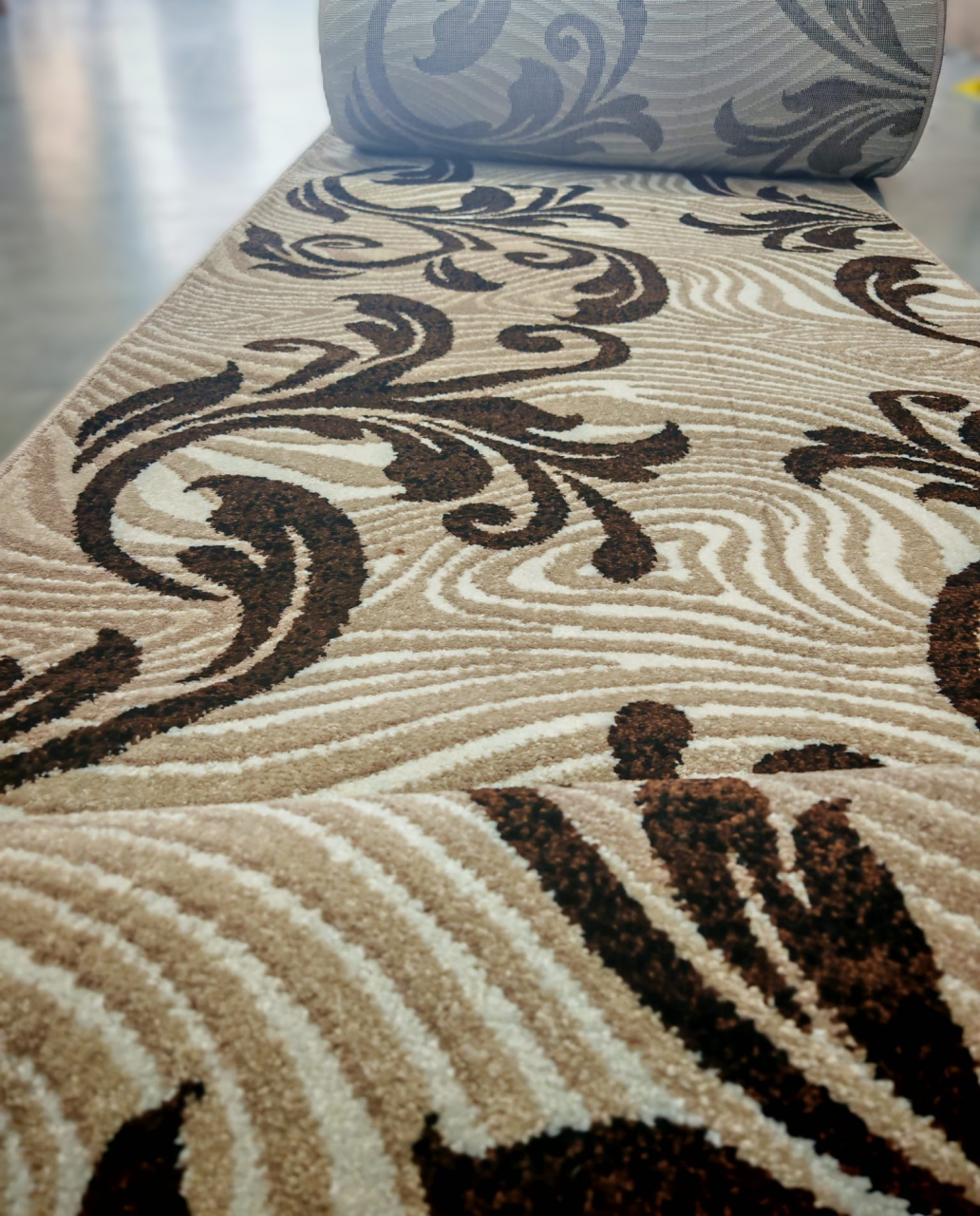 Traversa Covor, Cappuccino 16025, Bej / Maro, Latime 100 cm, Diverse Lungimi, 1700 gr/mp [4]