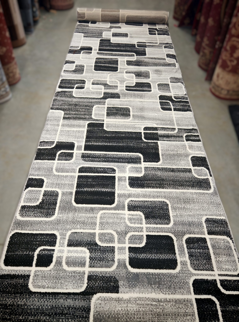 Traversa Covor, Cappuccino 16402, Gri, Latime 120 cm, Diverse Lungimi, 1700 gr/mp [2]