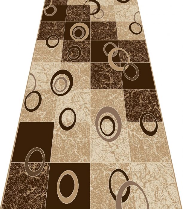 Traversa Covor, Daffi 13058-120, Bej / Maro, Latime 80 cm, Diverse Lungimi [2]