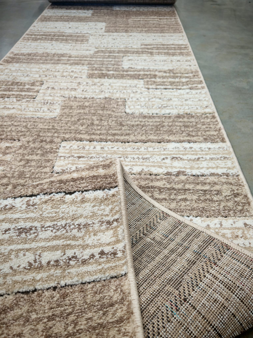 Traversa Covor, Fashion 32002, Bej / Maro, Latime 80 cm, Diverse Lungimi [3]