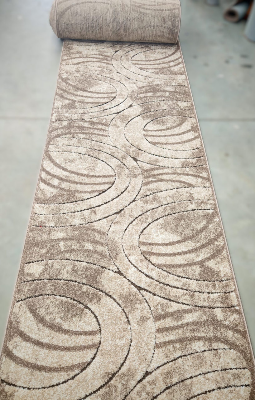 Traversa Covor, Fashion 32006, Bej / Maro, Latime 100 cm, Diverse Lungimi [2]