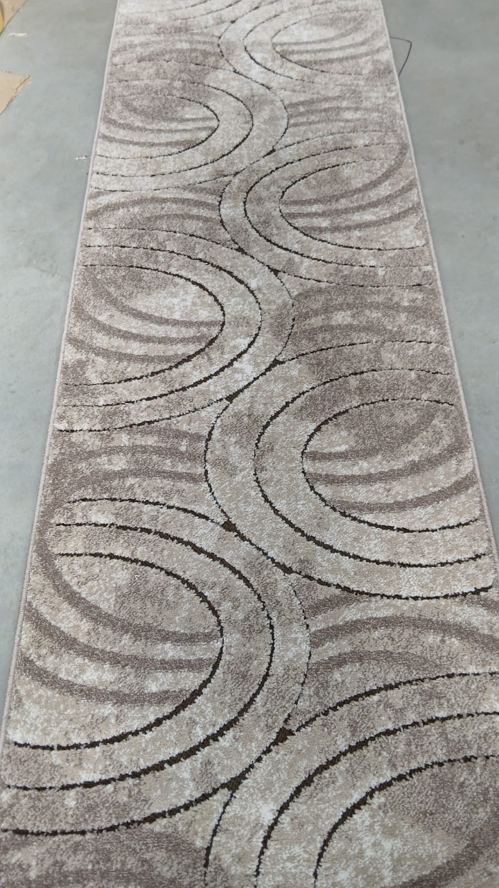 Traversa Covor, Fashion 32006, Bej / Maro, Latime 80 cm, Diverse Lungimi [2]