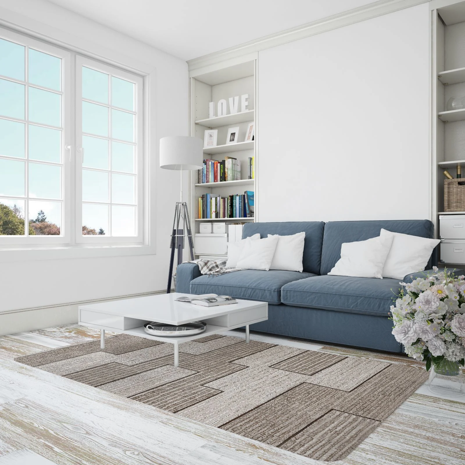 Traversa Covor, Fashion 32002, Bej / Maro, Latime 120 cm, Diverse Lungimi [2]