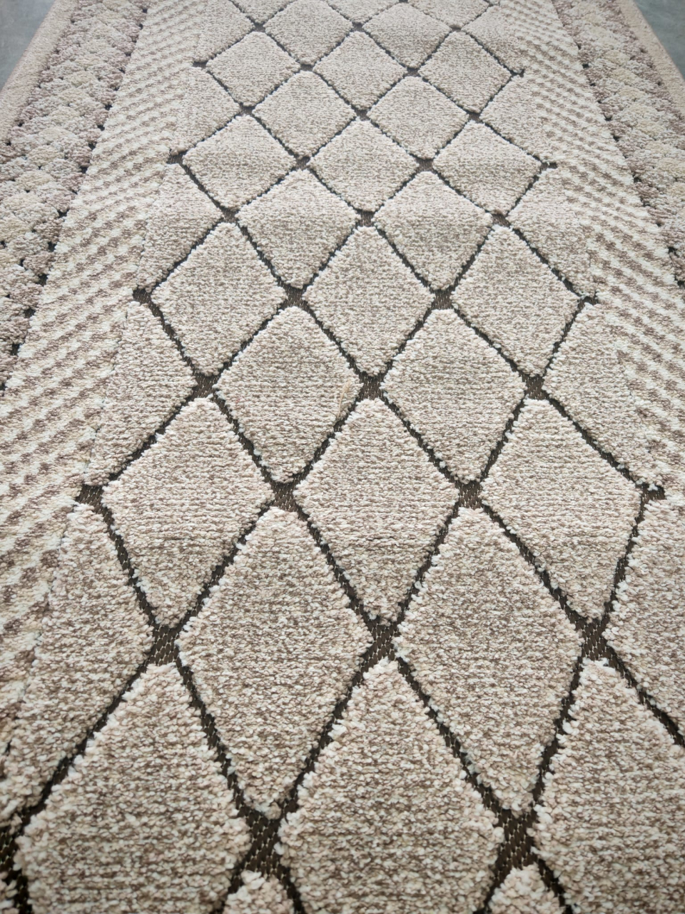Traversa Covor, Fashion 32009, Crem/Maro, Latime 80 cm , Diverse Lungimi [2]