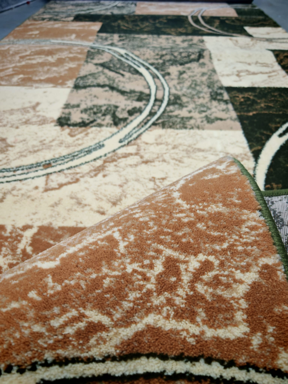 Traversa Covor, Lotos 15001, Verde, Latime 60 cm, Diverse Lungimi, 1800 gr/mp [4]