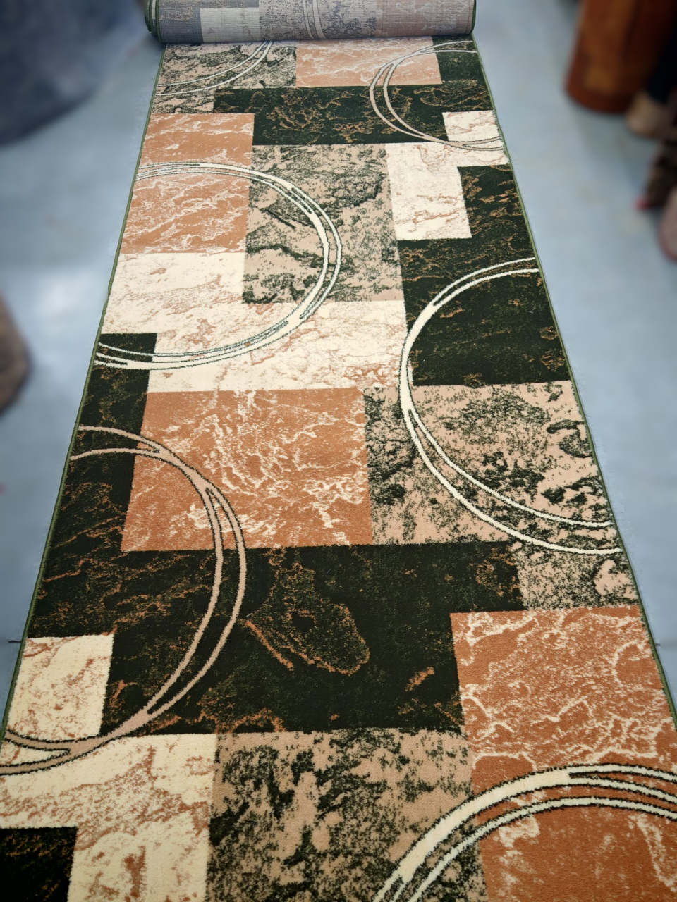 Traversa Covor, Lotos 15001, Verde, Latime 60 cm, Diverse Lungimi, 1800 gr/mp [3]