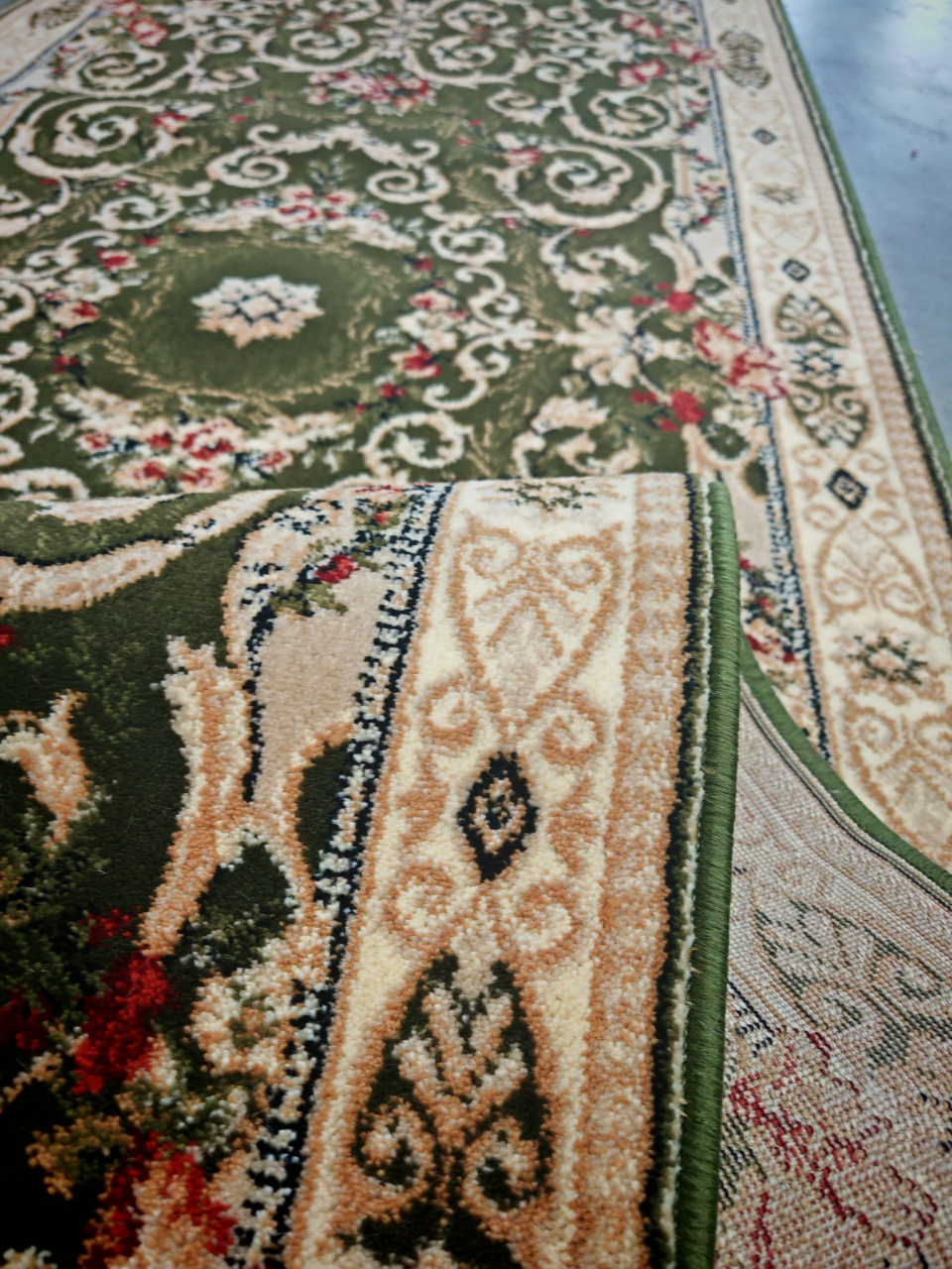 Traversa Covor, Lotos 15002, Verde, Latime 100 cm, Diverse Lungimi [4]