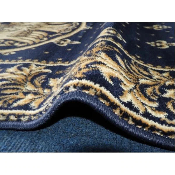 Traversa Covor, Lotos 15032, Albastru, Model Bisericesc, Latime 150 cm, Diverse Lungimi [5]