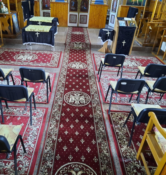 Traversa Covor, Lotos 15032, Grena, Model Bisericesc, Latime 60 cm [5]