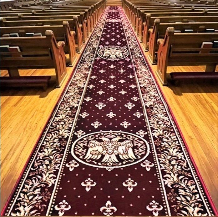 Traversa Covor, Lotos 15032, Grena, Model Bisericesc, Latime 60 cm [3]