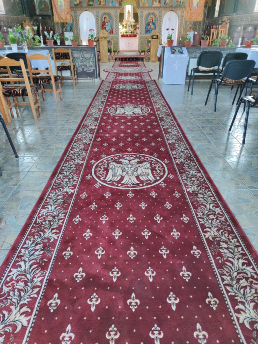 Traversa Covor, Lotos 15032, Grena, Model Bisericesc, Latime 150 cm [4]