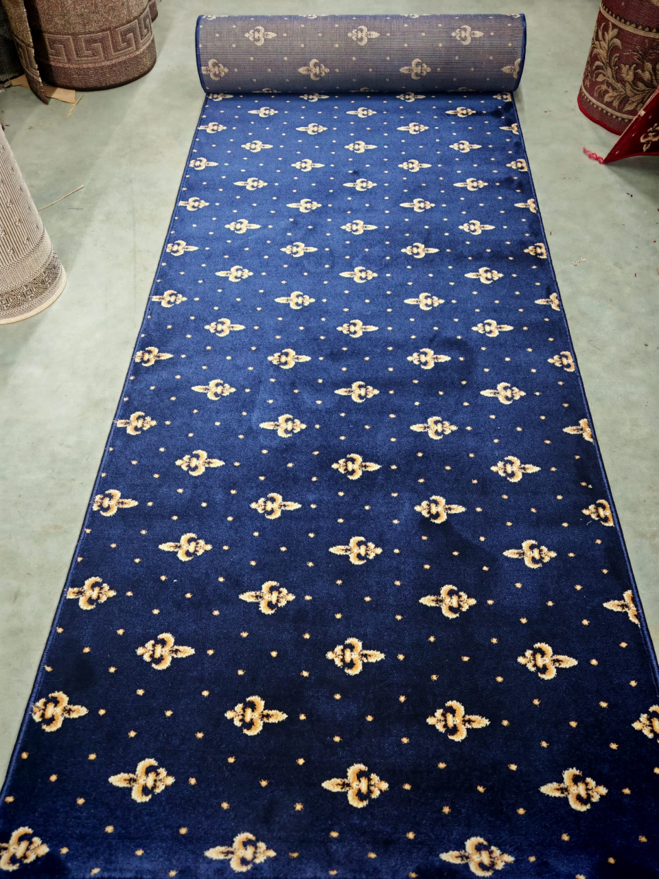 Traversa Covor, Lotos 15066-W, Albastru, Latime 100 cm, Diverse Lungimi [5]