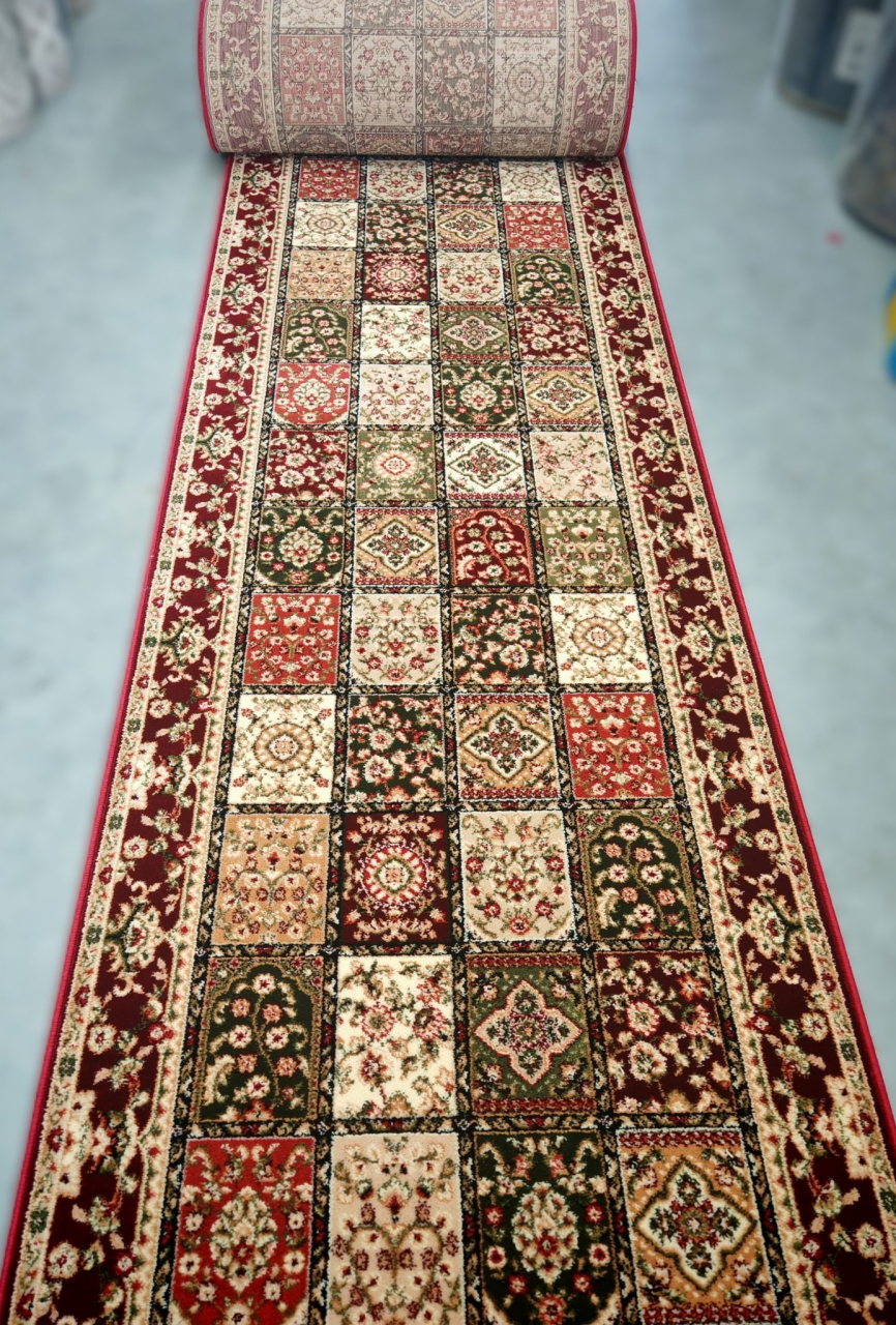 Traversa Covor, Lotos 1518, Rosu, Latime 120 cm, Diverse Lungimi, 1800 gr/mp [2]