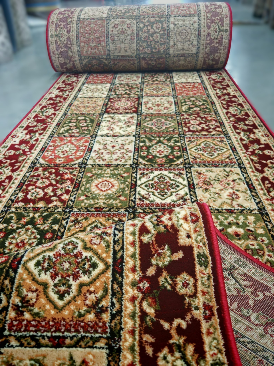 Traversa Covor, Lotos 1518, Rosu, Latime 60 cm, Diverse Lungimi, 1800 gr/mp [7]