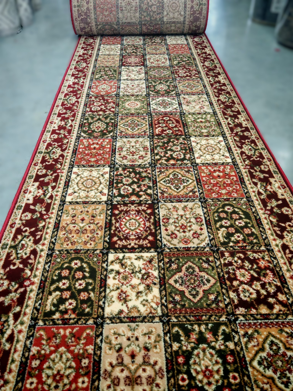 Traversa Covor, Lotos 1518, Rosu, Latime 60 cm, Diverse Lungimi, 1800 gr/mp [3]