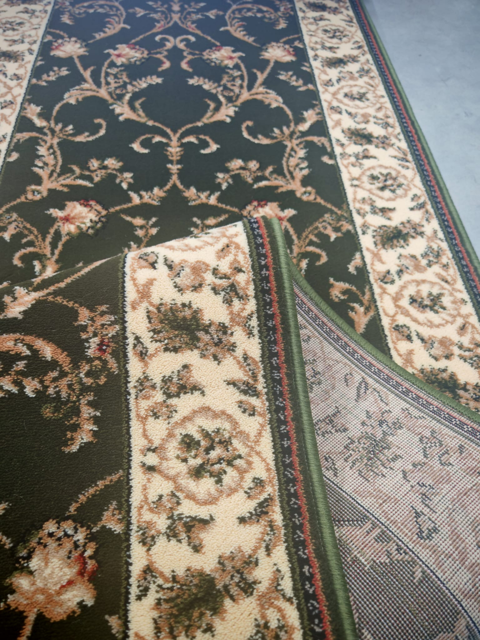 Traversa Covor, Lotos 523, Verde, Latime 100 cm, Diverse Lungimi, 1800 gr/mp [5]