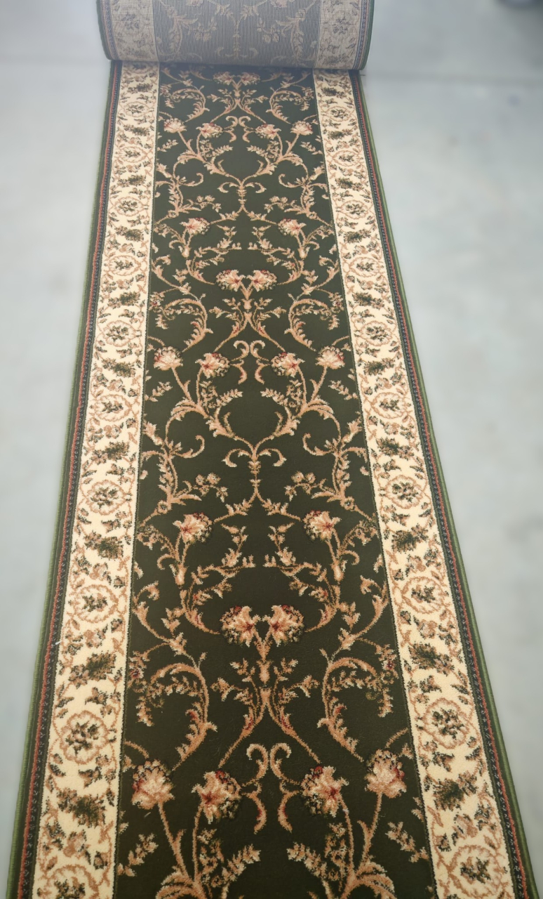 Traversa Covor, Lotos 523, Verde, Latime 60 cm, Diverse Lungimi, 1800 gr/mp [2]