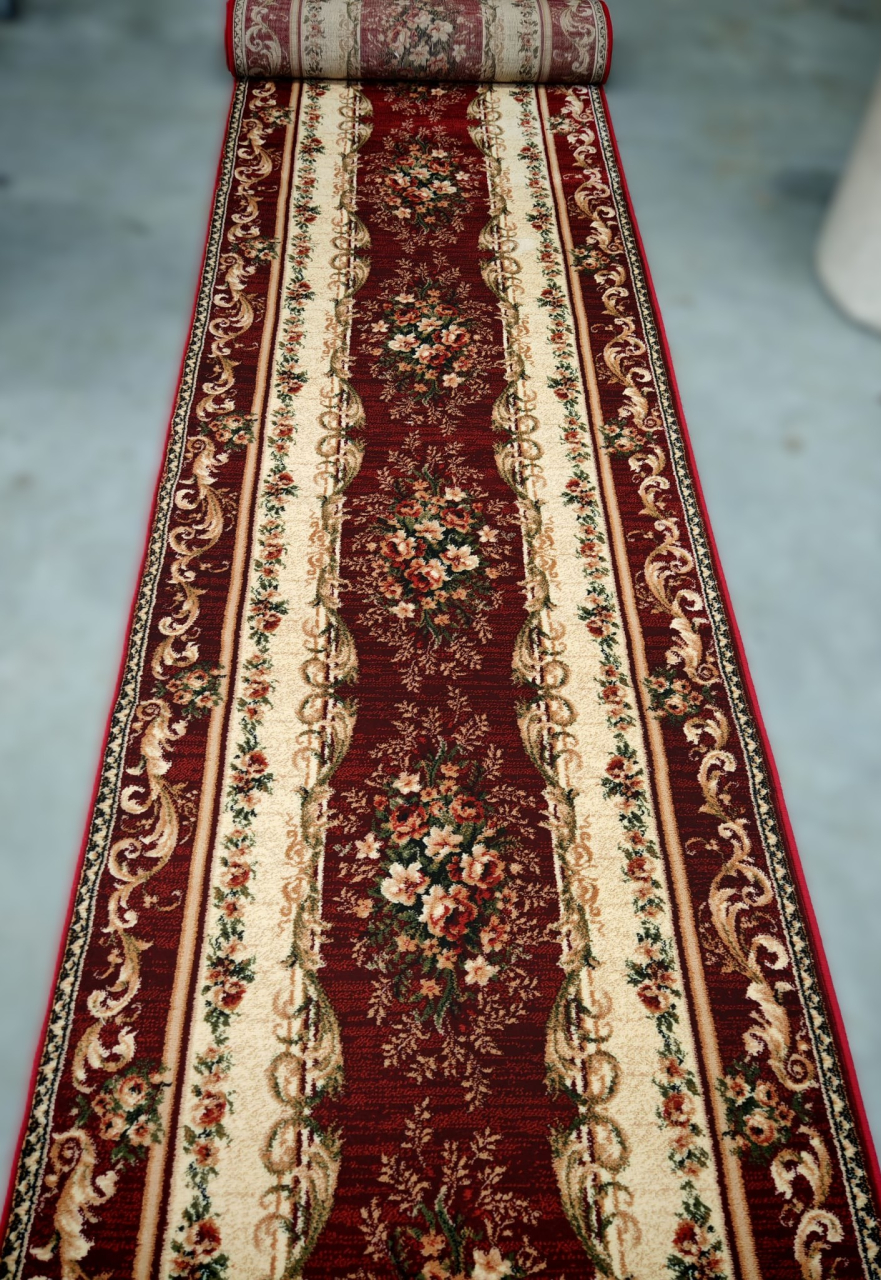 Traversa Covor, Lotos 535, Grena, Latime 60 cm, Diverse Lungimi [3]