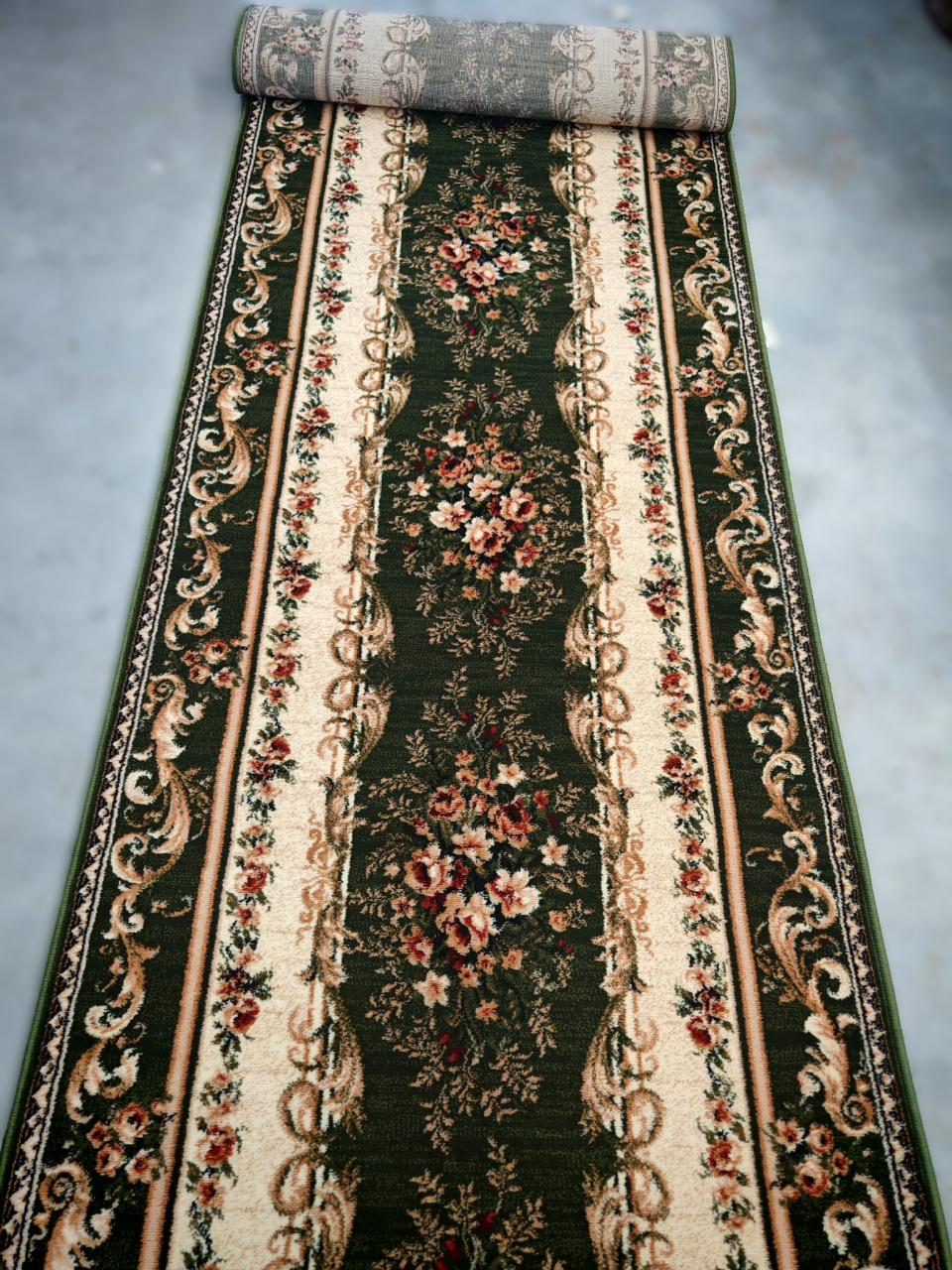 Traversa Covor, Lotos 535, Verde, Latime 60 cm, Diverse Lungimi [3]