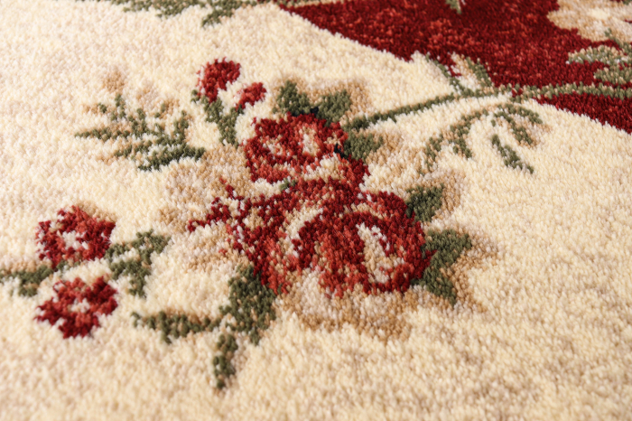 Traversa Covor, Lotos 551, Crem / Grena, Diverse Lungimi, 1800 gr/mp [4]