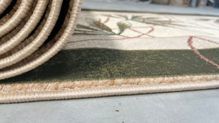 Traversa Covor, Lotos 552, Crem / Verde, Latime 80 cm, Diverse Lungimi, 1800 gr/mp [6]