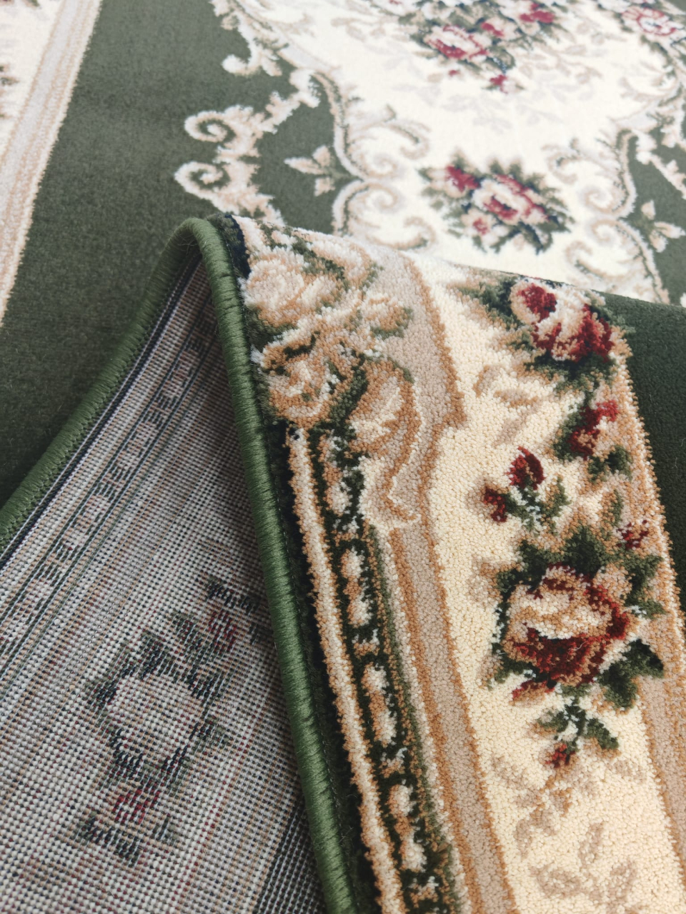 Traversa Covor, Lotos 574, Verde, Latime 100 cm, Diferite Lungimi, 1800 gr/mp [8]