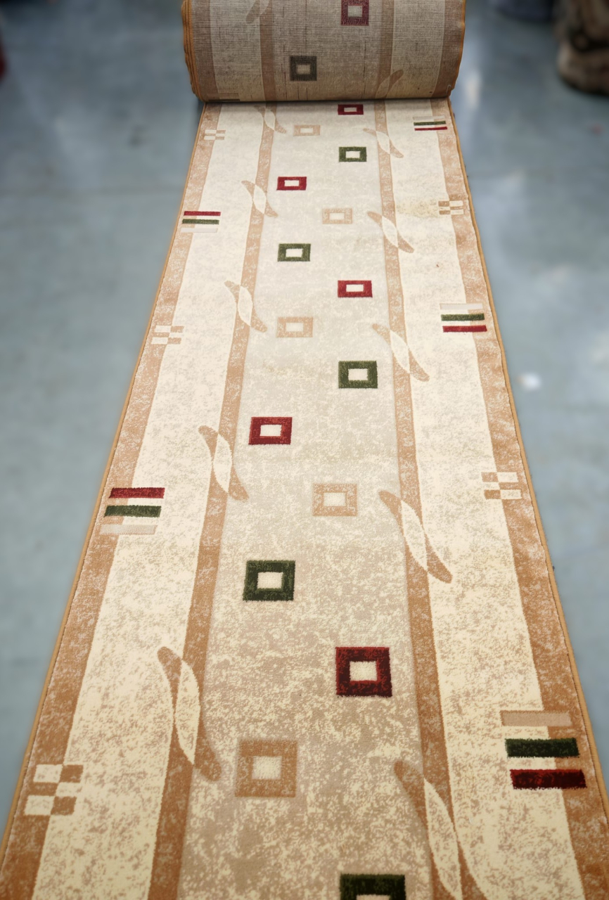 Traversa Covor, Lotos 579, Crem / Bej, Latime 120 cm, Diverse Lungimi, 1800 gr/mp [3]