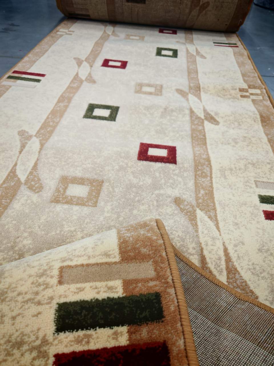 Traversa Covor, Lotos 579, Crem / Bej, Latime 120 cm, Diverse Lungimi, 1800 gr/mp [4]