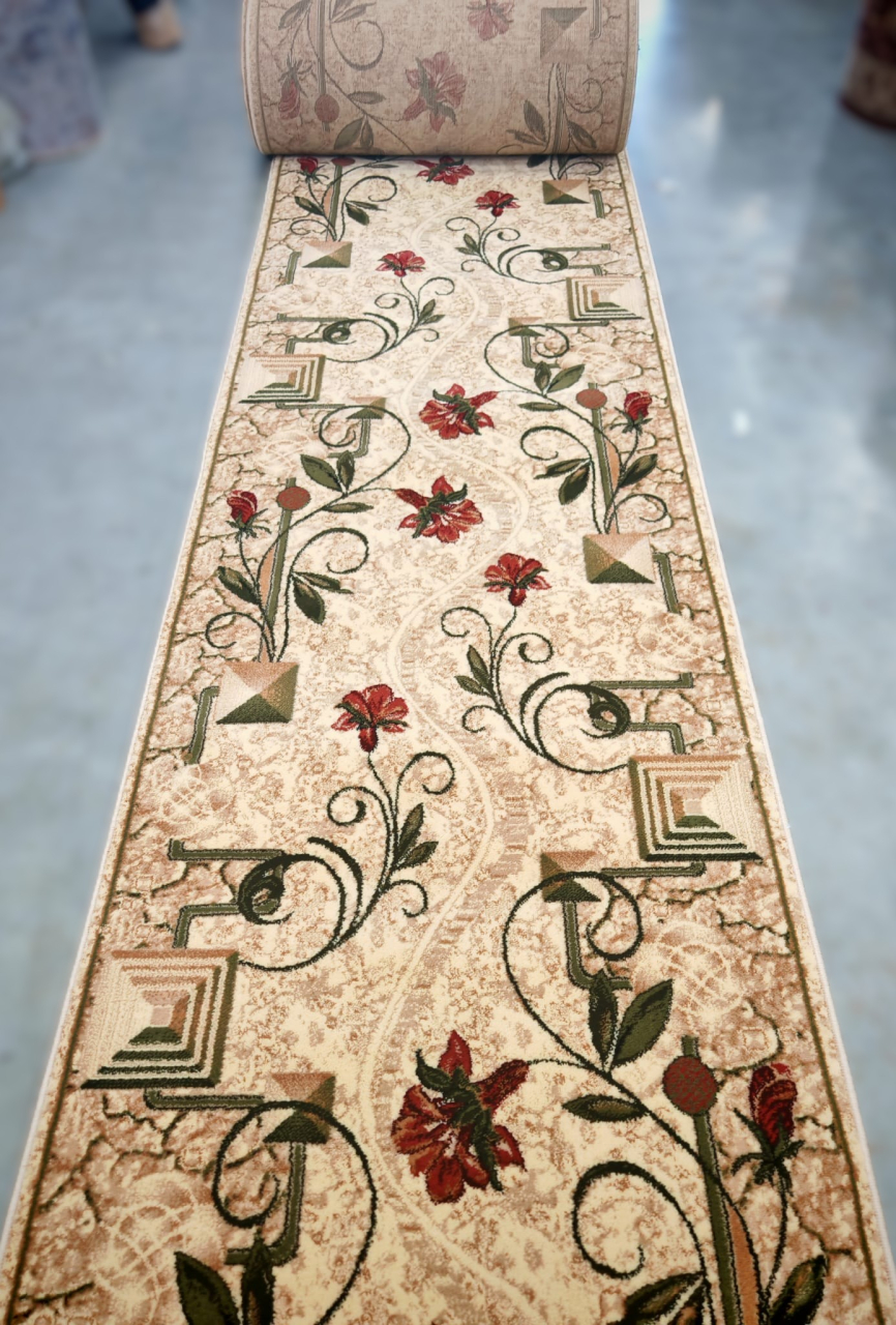 Traversa Covor, Lotos 587-116, Crem, Latime 120 cm, Diferite Lungimi, 1800 gr/mp [2]
