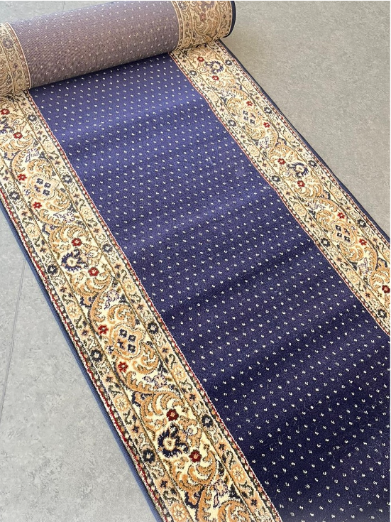 Traversa Covor, Lotos 588, Bleumarin, Latime 100 cm, Diverse Lungimi, 1800 gr/mp [3]