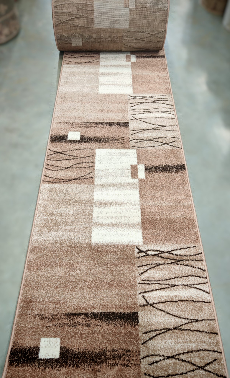 Traversa Covor, Mira 24120, Bej/Maro, Latime 120 cm, Diverse Lungimi [2]