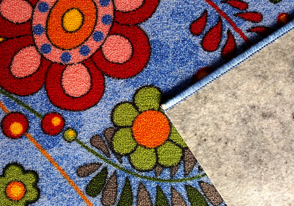 Traversa Flori, Albastru,100 x 100 cm , 820 gr/mp [3]