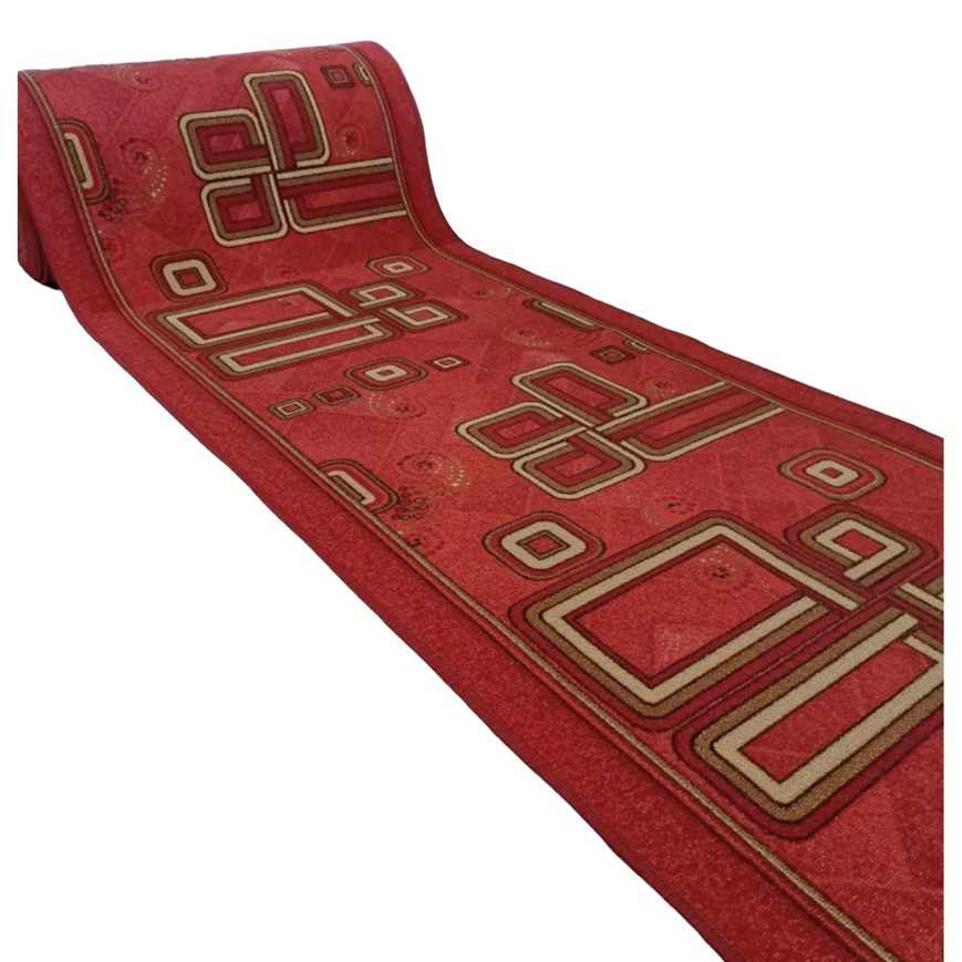 Traversa Model Print 1311, Rosu ,Suport Pasla, Latime 100 cm, 820 gr/mp [2]