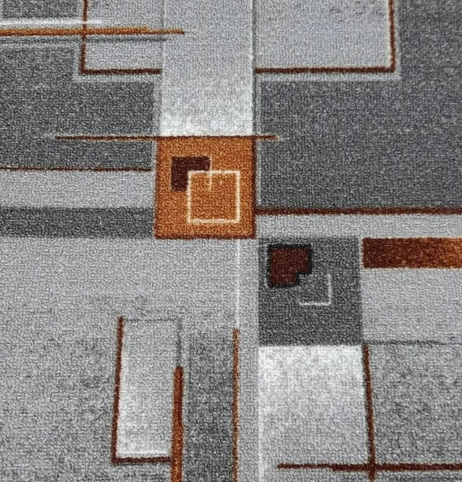 Traversa Model Print 966, Gri , Suport Pasla, Latime 80 cm,  820 gr/mp [2]