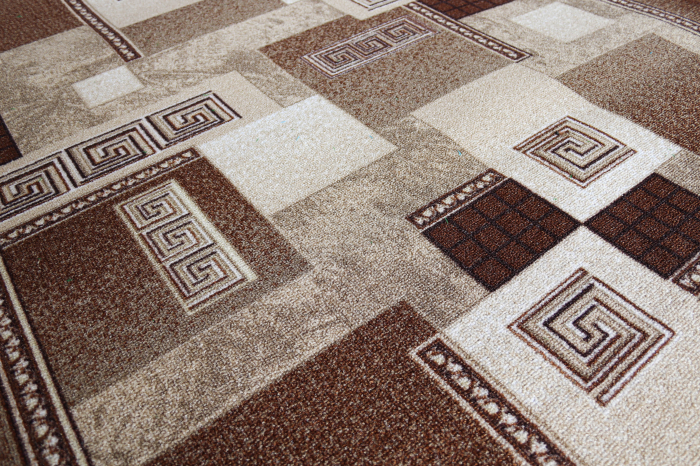 Traversa Model Print Germes, Maro / Bej , Suport Pasla, Latime 60 cm [3]