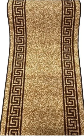 Traversa Model Print Manila, Bej/Maro, Suport Pasla ,Latime 200 cm, 820 gr/mp - Copie [2]