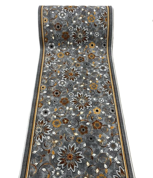 Traversa Model Print Boston, Gri, Suport Pasla, Latime 150 cm, 820 gr/mp [2]