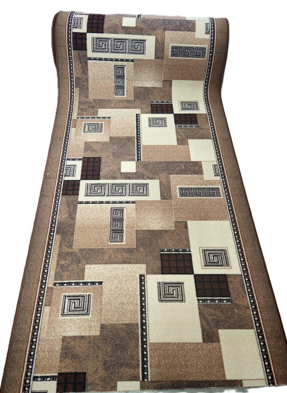 Traversa Model Print Germes , Maro ,  Suport Pasla, Latime 150 cm,  820 gr/mp [3]