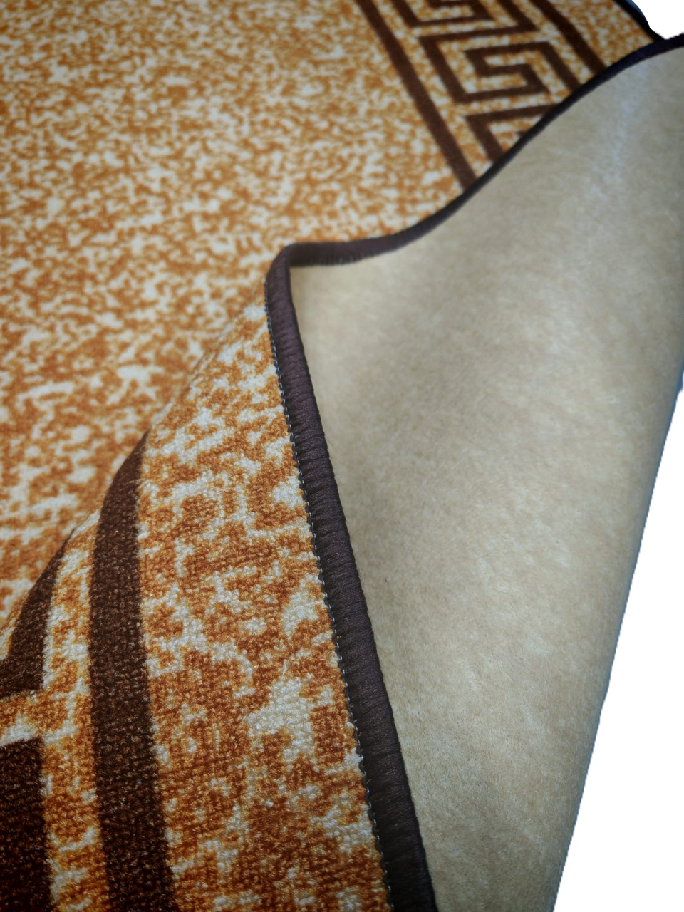 Traversa Model Print Manila ,Bej/Maro, Suport Pasla, Latime 100 cm, 820 gr/mp [5]