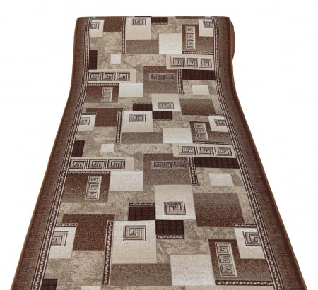 Traversa Model Print Germes , Maro ,  Suport Pasla, Latime 80 cm,  820 gr/mp [1]