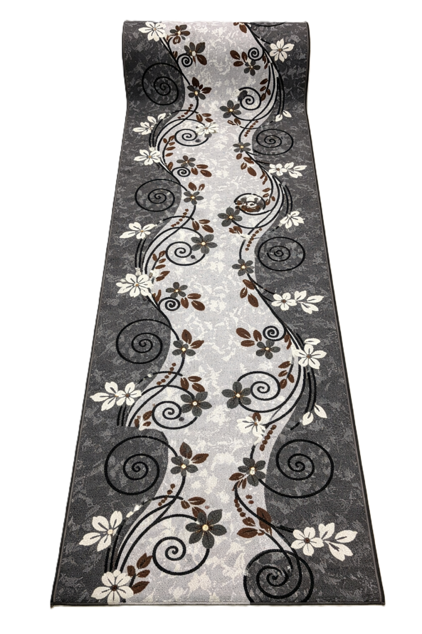 Traversa Model Print Seoul ,Gri,  Suport Pasla ,Latime 120 cm, 820 gr/mp [2]