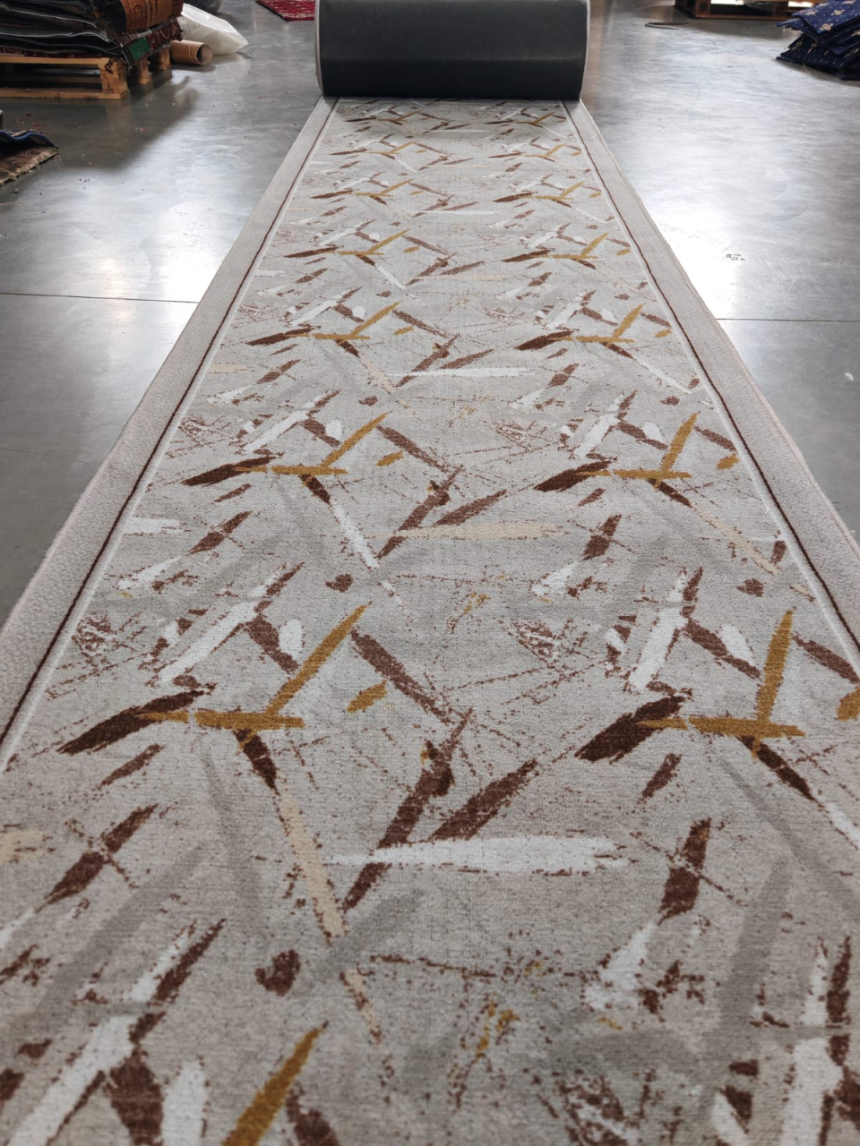 Traversa Model Print Zara 01437, Gri ,  Suport Pasla, Latime 200 cm,  820 gr/mp [3]