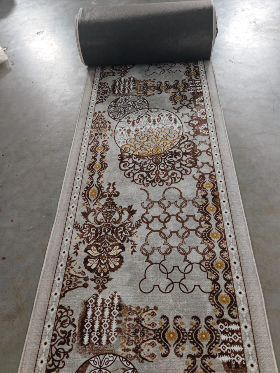 Traversa Model Zara 01506 ,Gri, Suport Pasla, Latime 100 cm, 820 gr/mp [3]