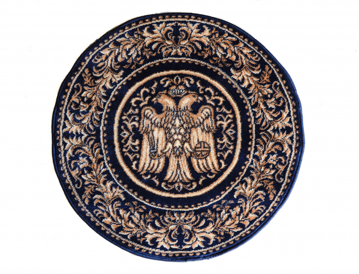 Covor Lotos, Model Bisericesc, 15032, Albastru, Rotund, Diverse Dimensiuni, 1800 gr/mp [3]