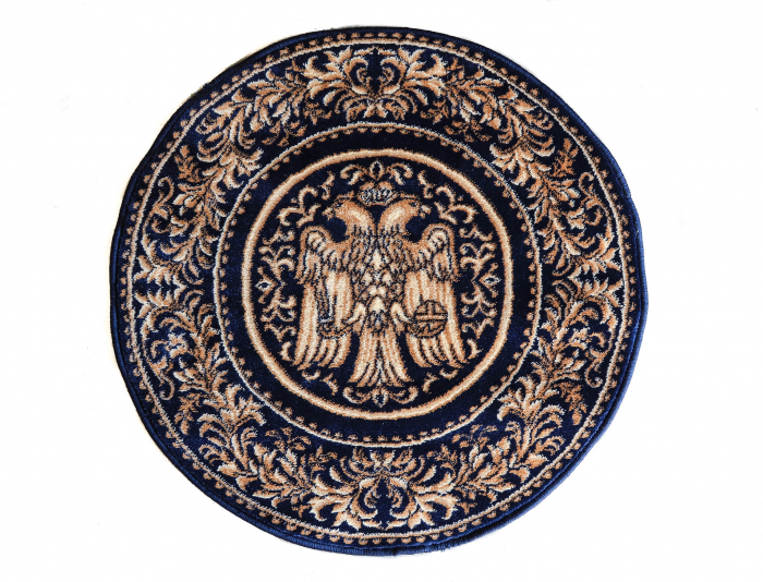 Covor Lotos, Model Bisericesc, 15032, Albastru, Rotund, 300x300 cm, 1800 gr/mp [2]