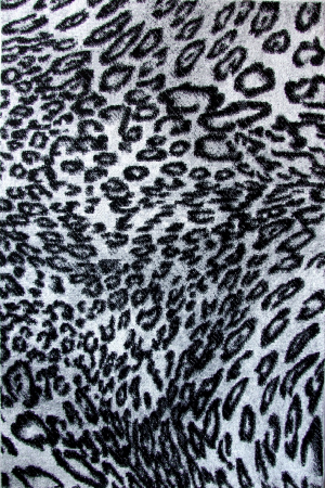 Covor Modern, Kolibri Leopard 11066, Alb / Negru, 80x150 cm, 2300 gr/mp [0]