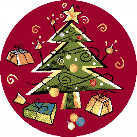 Covor Kolibri, Rotund, Craciun 11505 67x67 cm, 2350 gr/mp [1]