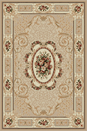 Covoare Clasice - Covor Clasic, Lotos 542, Bej / Crem, Diverse Dimensiuni, 1800 gr/mp