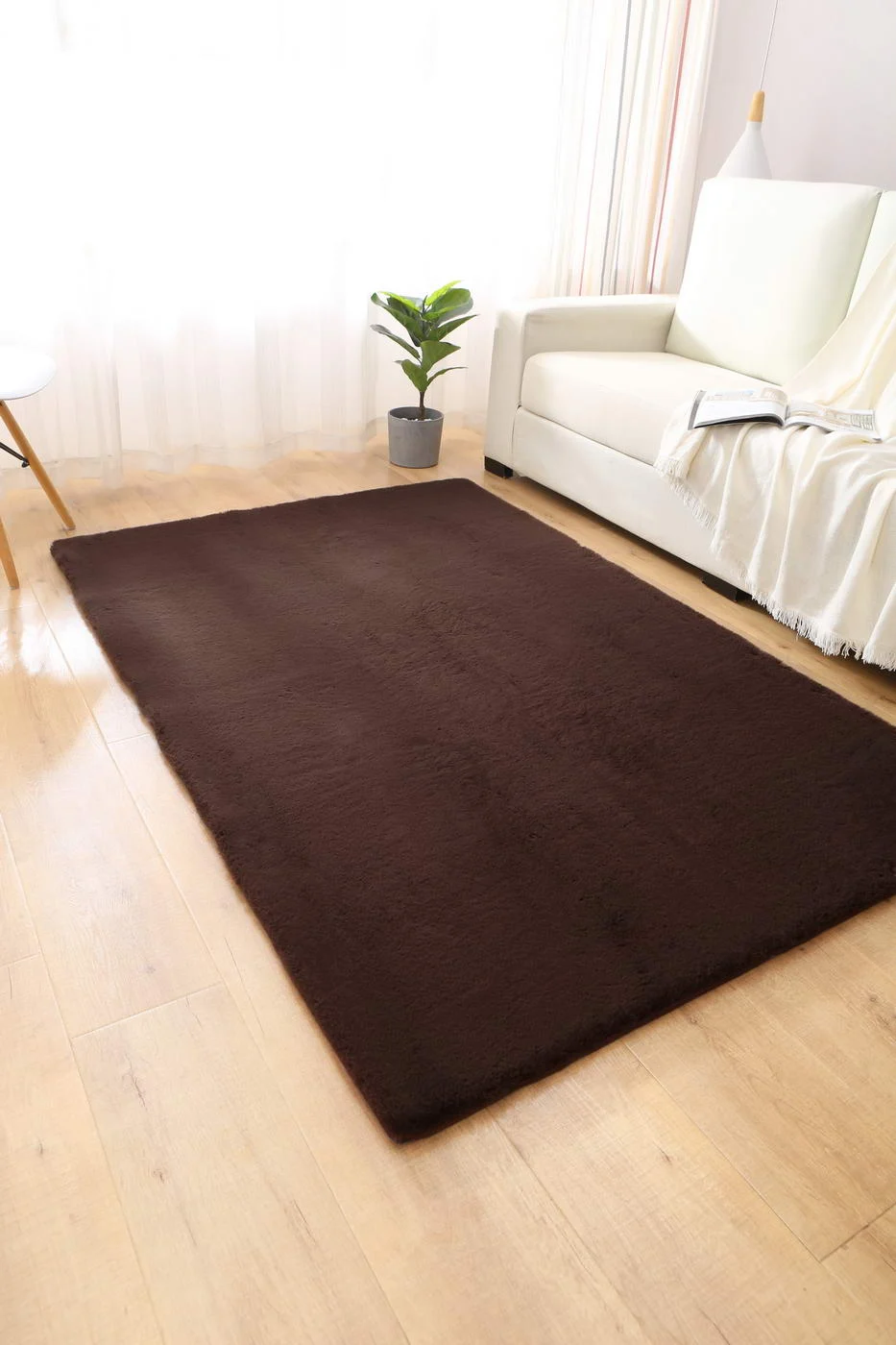 Covoare Premium - Blanita Model Lop, Antiderapant, Maro 085, 140x200 cm